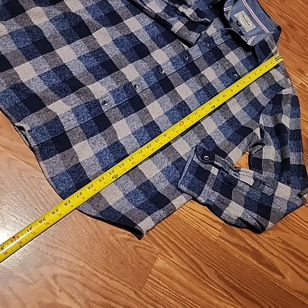 Nwot flag & anthem flannel long sleeve‎ shirt lg